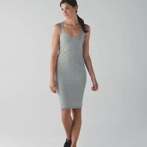 Lululemon Go For It Vitasea Dress Hyper Stripe Heathered Medium Grey Ghost 2